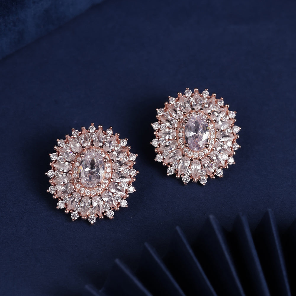 AllWell Jewellery Designer Luxe Flare 925 Sterling Silver Stud Earrings