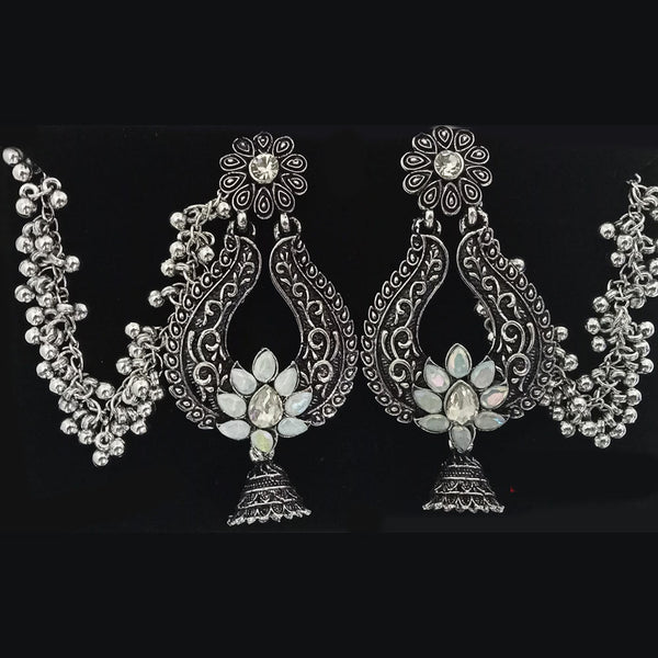 Tip Top Jewellers Oxidised Plated Kanchain Dangler Earrings