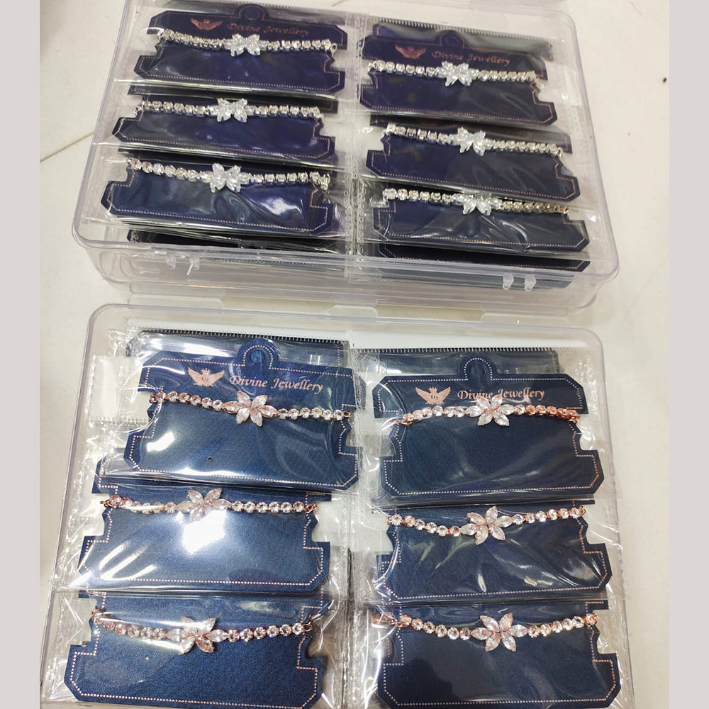 Tip Top Jewellers Fancy Austrian Stone Designer Bracelet (Pack of 12)