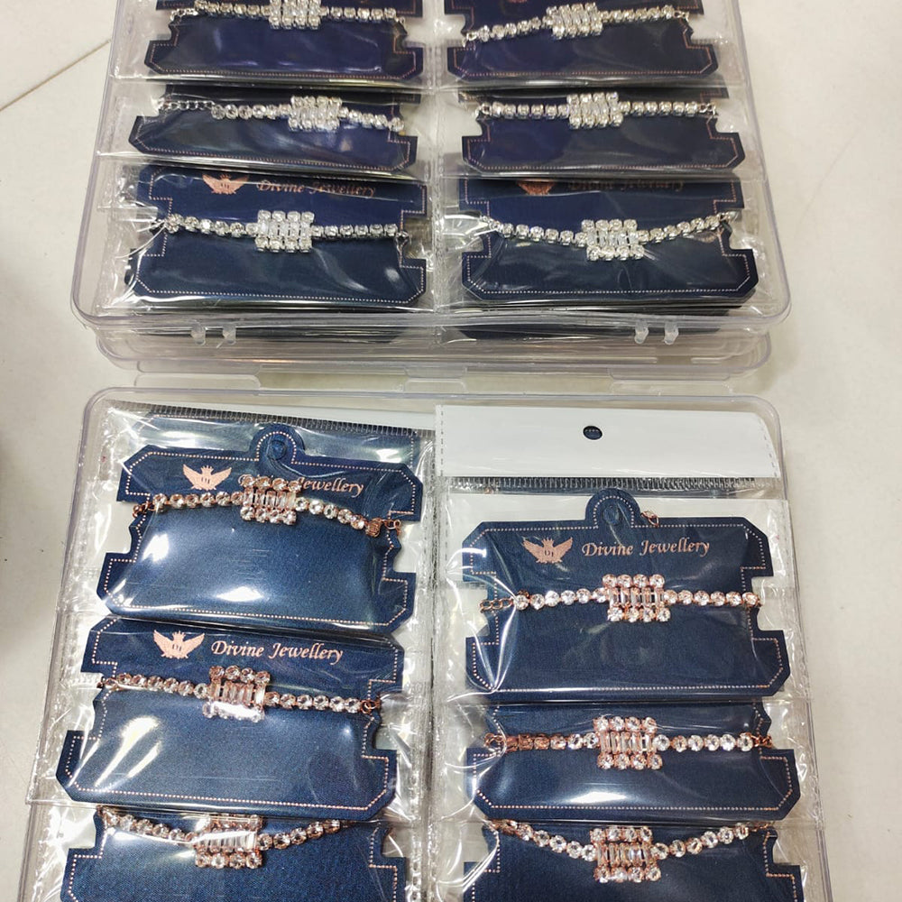 Tip Top Jewellers Fancy Austrian Stone Designer Bracelet (Pack of 12)