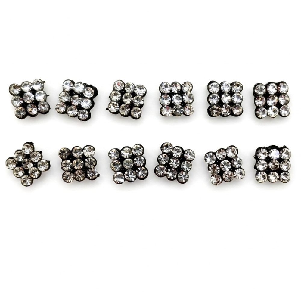 Urthn Shiny Austrian Stone Set of 6 Studs Earrings(Pack of 6)