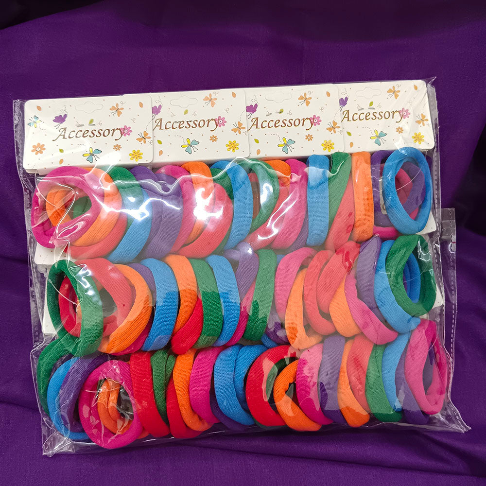 Urthn Set of 12 Soft Multicolor Hair Rubber Bands for Women & Girls-1006315