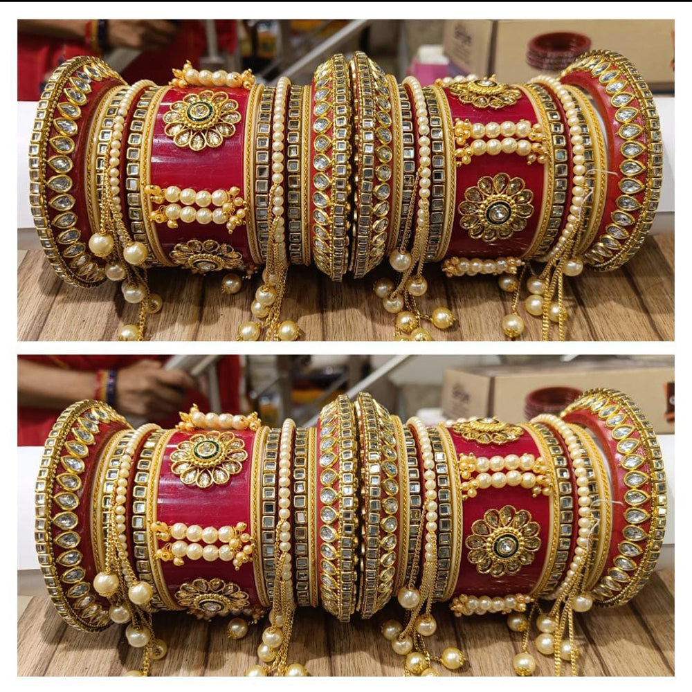Manisha Jewellery Gold Plated Bangles Set