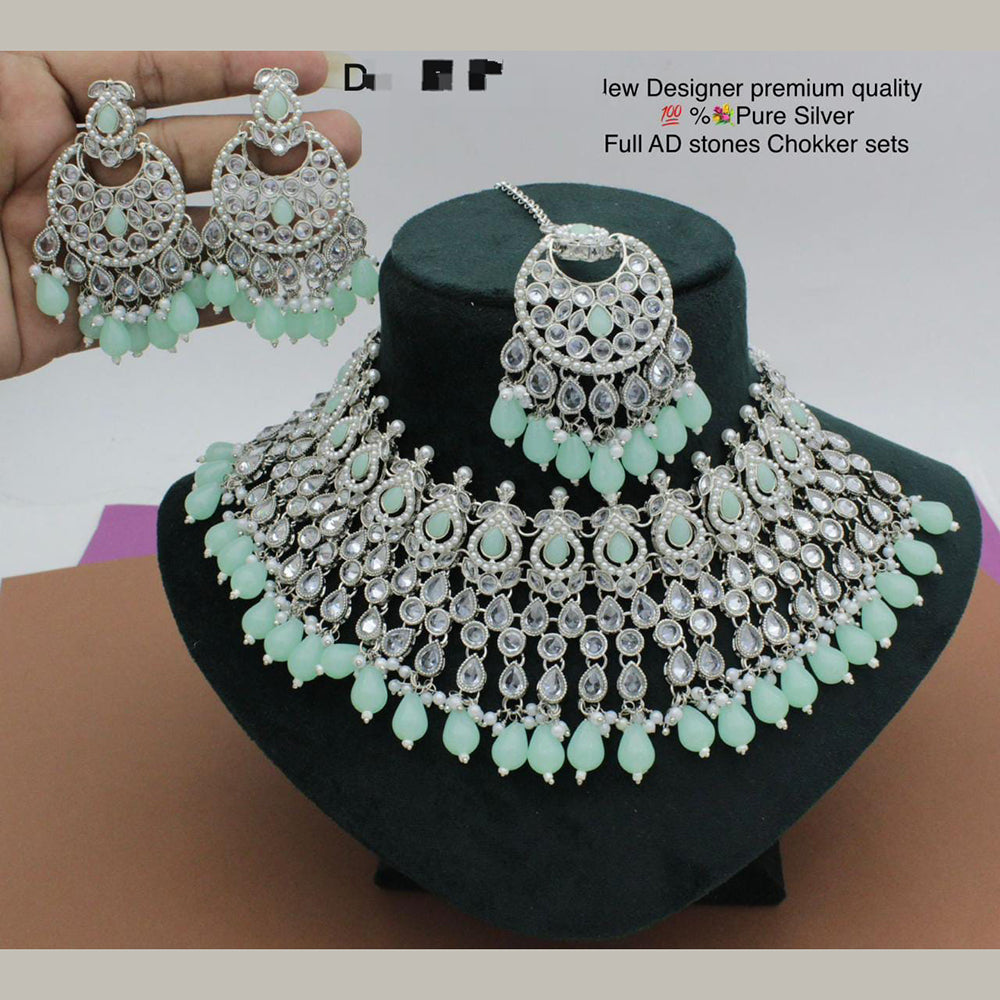 Manisha Jewellery Gold Plated Crystal Stone Necklace Set