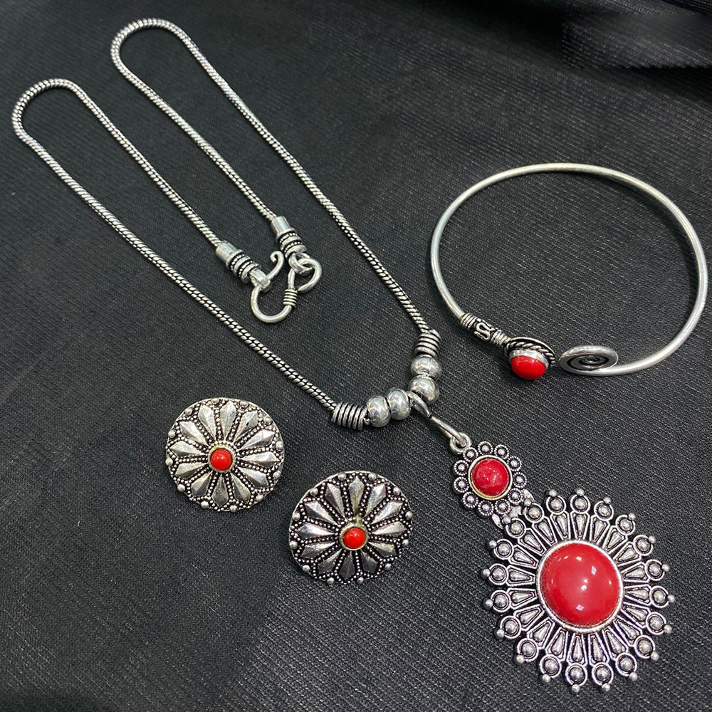 Manisha Jewellery Oxidised Plated Combo Set – JewelEMarket