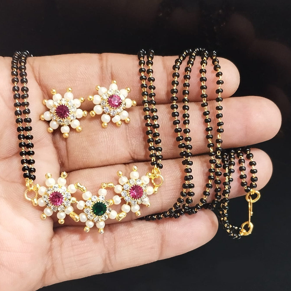 Manisha Jewellery Gold Plated Austrian Stone Manglasutra