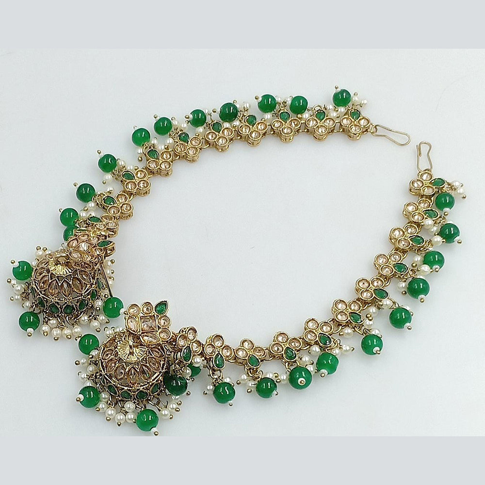 Manisha Jewellery Gold Plated Crystal Stone Jhumki Earrings