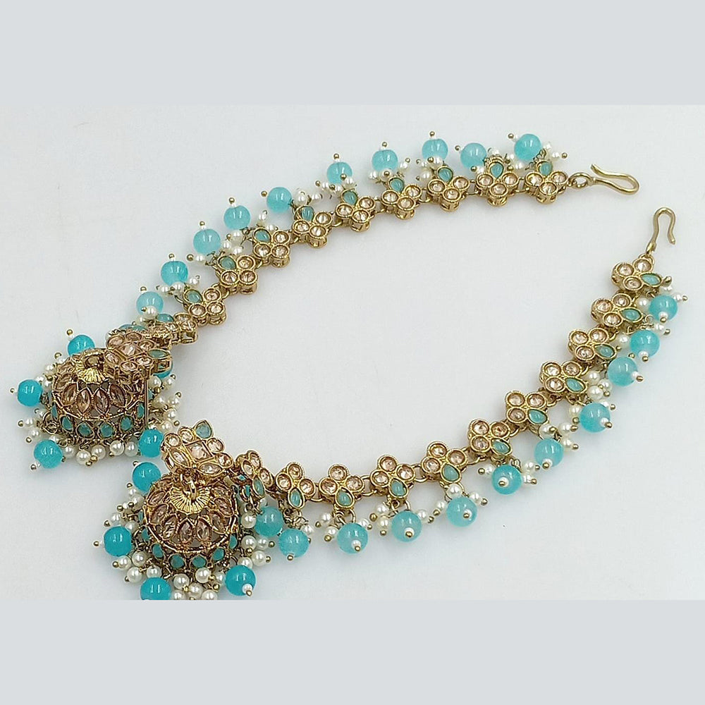 Manisha Jewellery Gold Plated Crystal Stone Jhumki Earrings