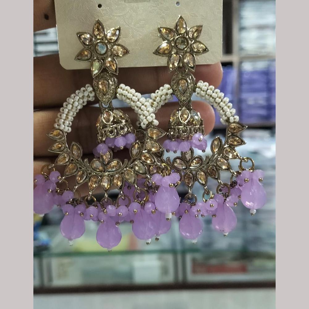 Manisha Jewellery Gold Plated Kundan Stone And Pearls Dangler Earrings