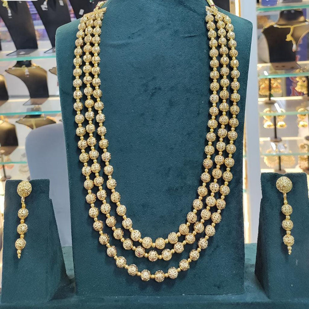 Manisha Jewellery Gold Plated Multi Layer Necklace