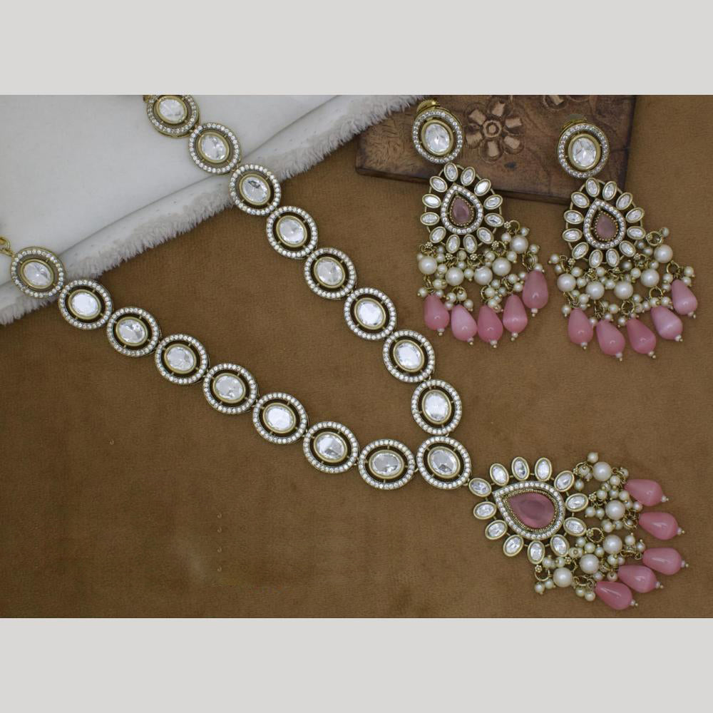 Manisha Jewellery Gold Plated Crystal Stone Necklace Set