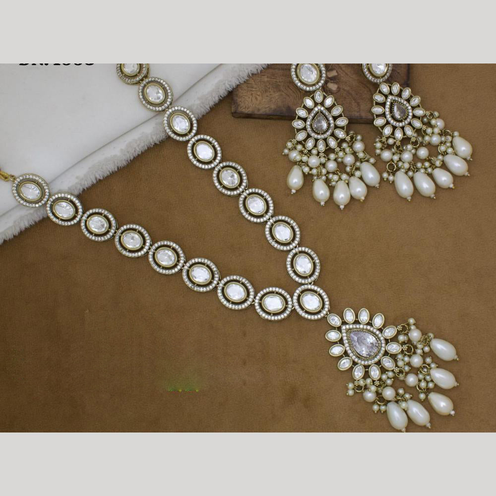 Manisha Jewellery Gold Plated Crystal Stone Necklace Set