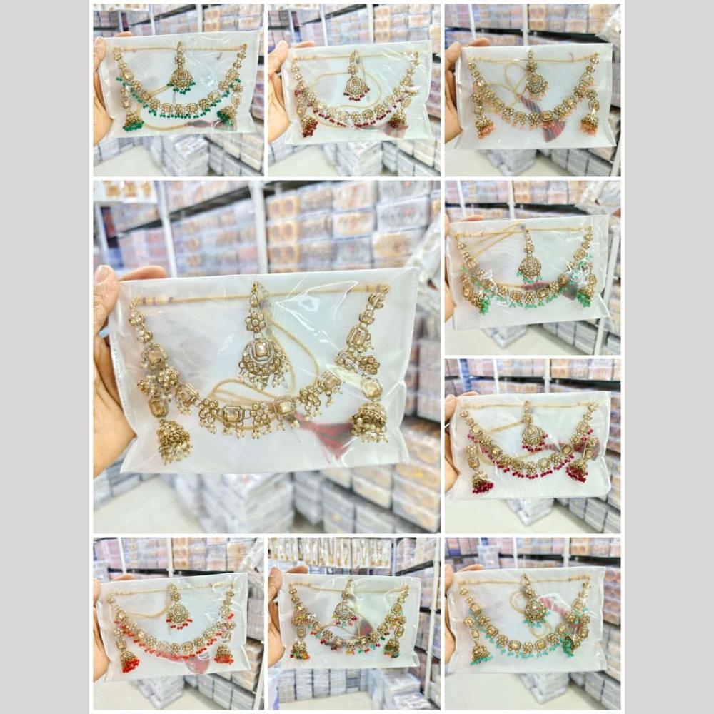 Manisha Jewellery Gold Plated Austrian Stone Necklace Set