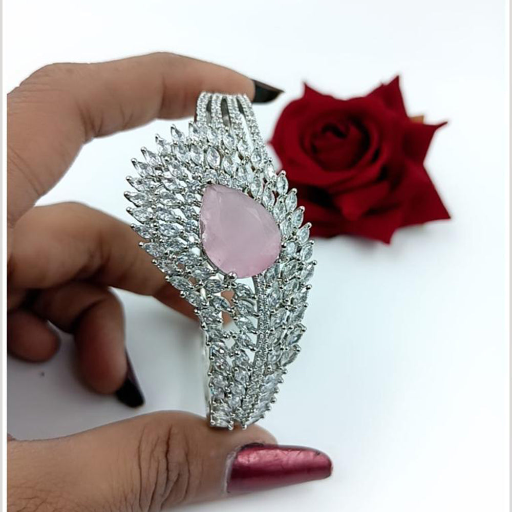Manisha Jewellery Silver Plated AD Bracelet