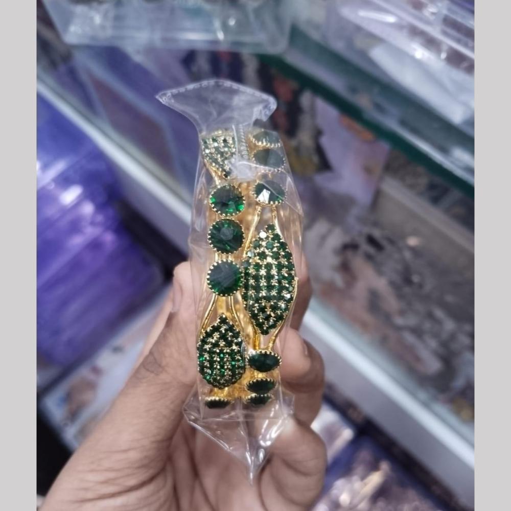 Manisha Jewellery Gold Plated Austrian Stone Bangles Set