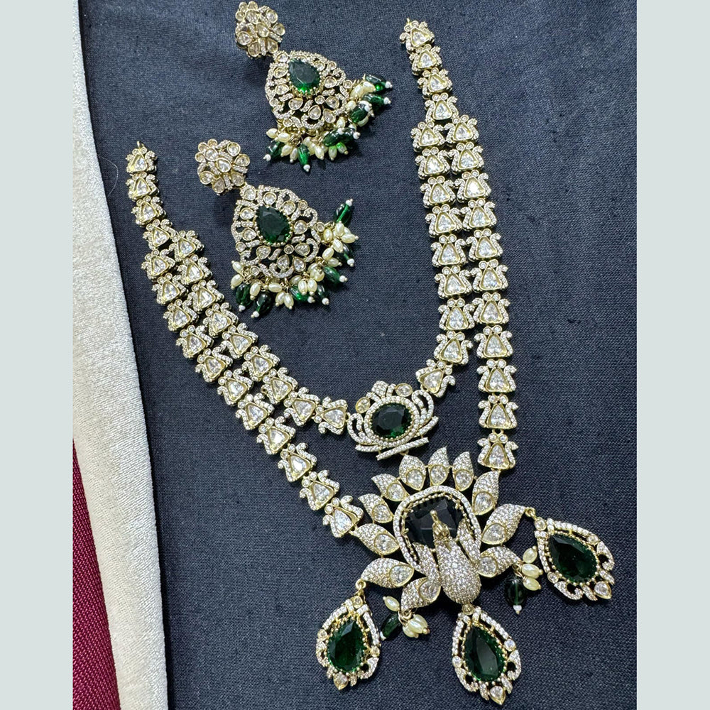 Manisha Jewellery Gold Plated Polki Kundan Stone And Pearls Necklace Set