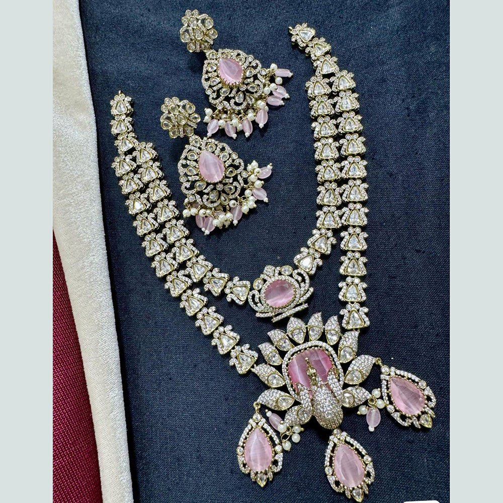 Manisha Jewellery Gold Plated Polki Kundan Stone And Pearls Necklace Set