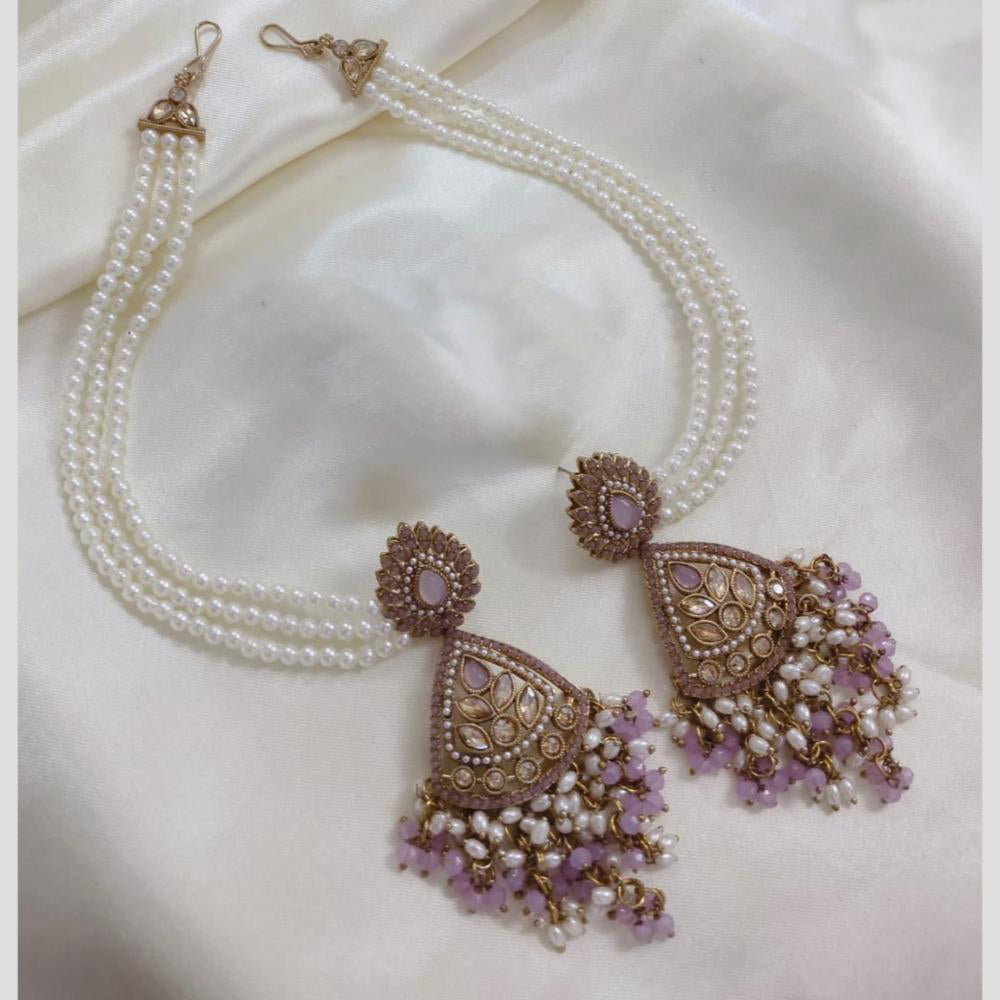 Manisha Jewellery Gold Plated Crystal Stone Kan Chain Dangler