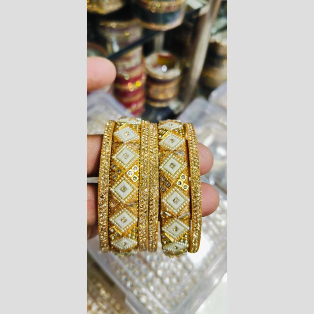 Manisha Jewellery Gold Plated Austrain Stone Bangles Set