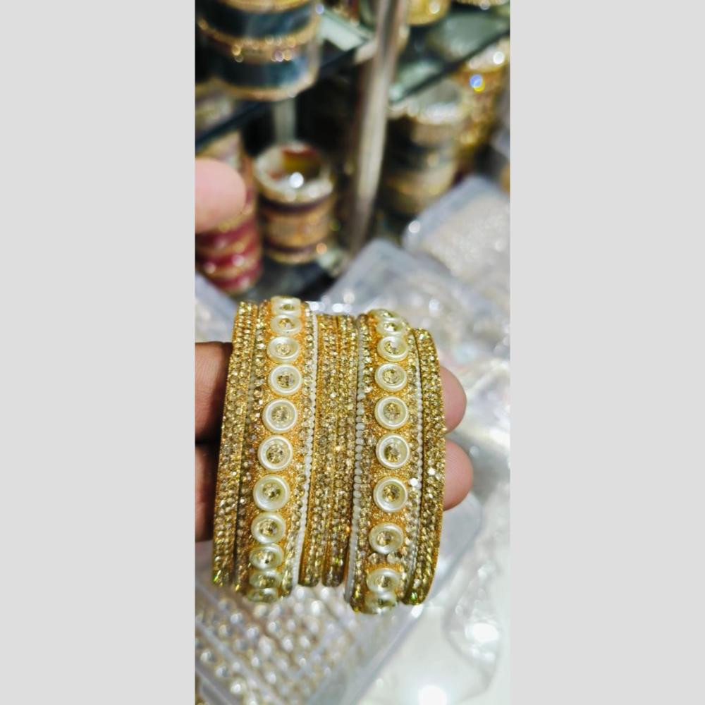 Manisha Jewellery Gold Plated Austrain Stone Bangles Set