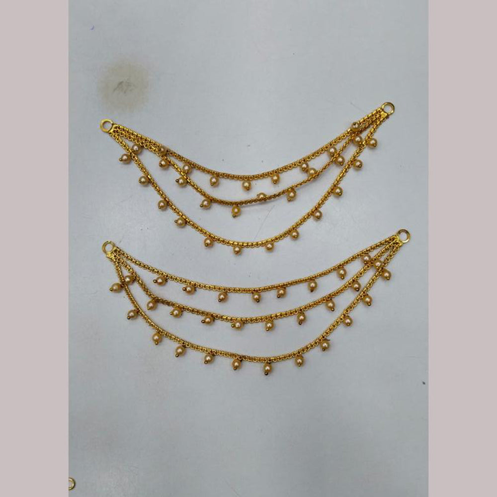 Manisha Jewellery Gold Plated Pearls Kanchain