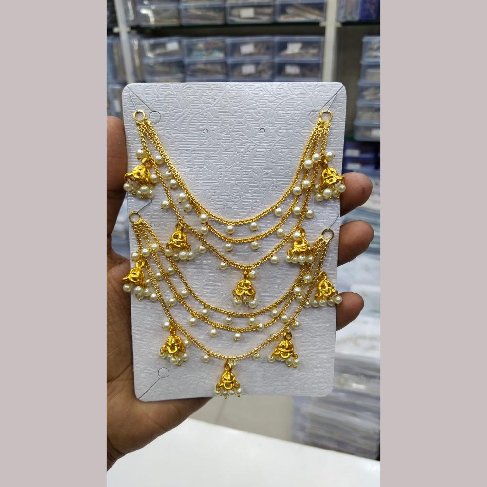 Manisha Jewellery Gold Plated Pearls Kanchain
