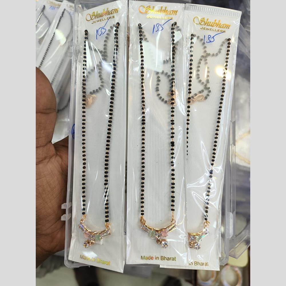 Manisha Jewellery Gold Plated Crystal Stone Manglasutra (One Piece Only)