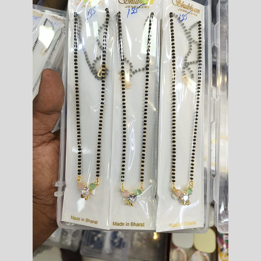 Manisha Jewellery Gold Plated Crystal Stone Manglasutra (One Piece Only)