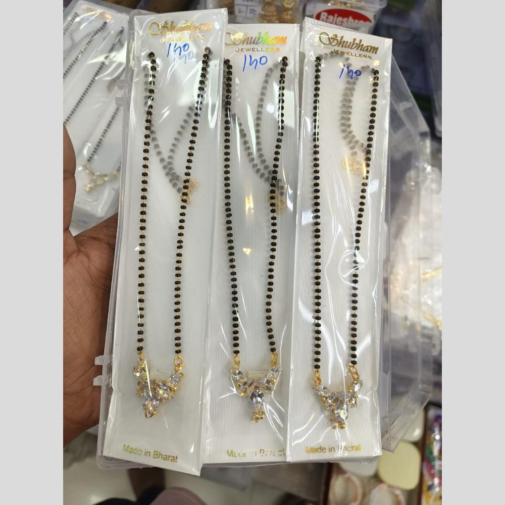 Manisha Jewellery Gold Plated Crystal Stone Manglasutra (One Piece Only)