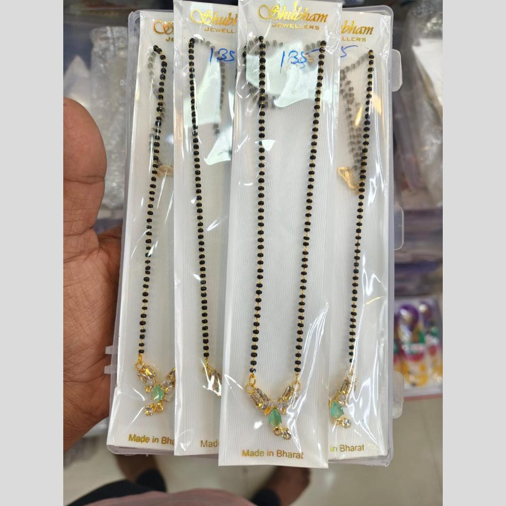 Manisha Jewellery Gold Plated Crystal Stone Manglasutra (One Piece Only)