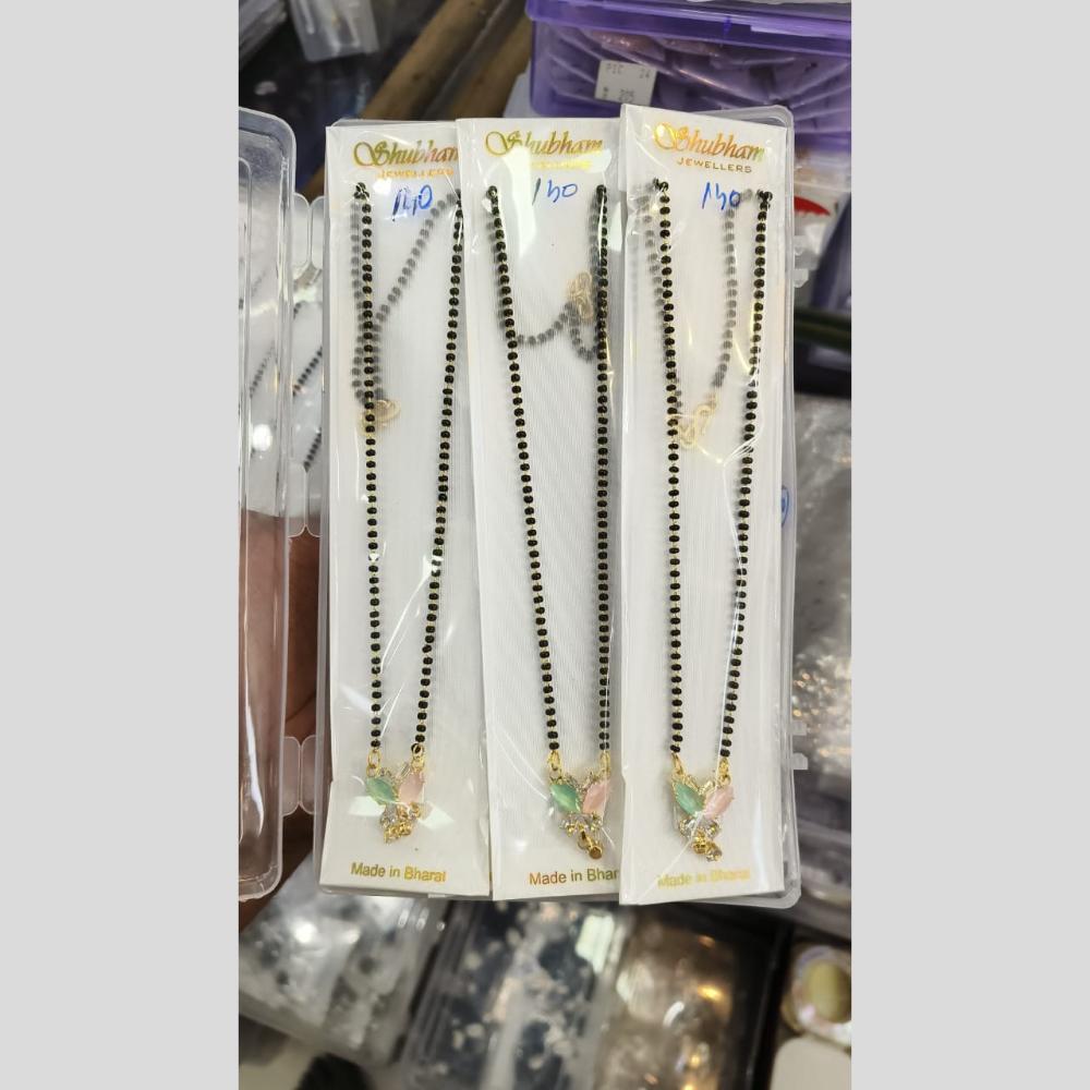 Manisha Jewellery Gold Plated Crystal Stone Manglasutra (One Piece Only)