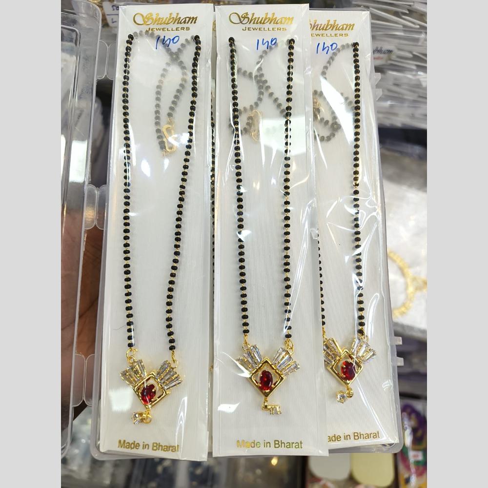 Manisha Jewellery Gold Plated Crystal Stone Manglasutra (One Piece Only)