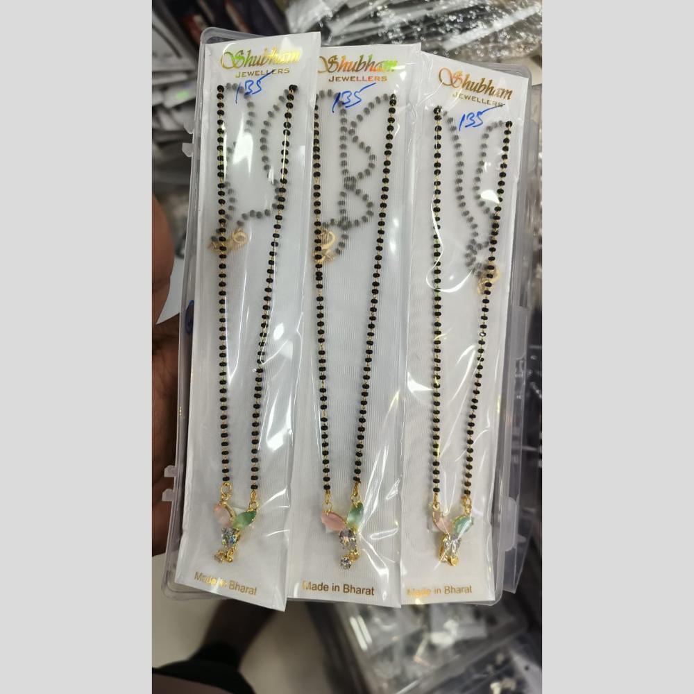 Manisha Jewellery Gold Plated Crystal Stone Manglasutra (One Piece Only)