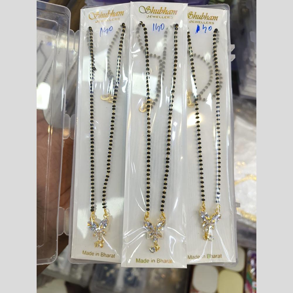 Manisha Jewellery Gold Plated Crystal Stone Manglasutra (One Piece Only)