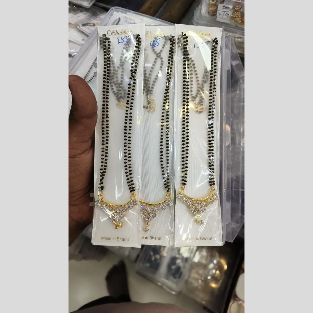 Manisha Jewellery Gold Plated Austrain Stone Manglasutra (One Piece Only)