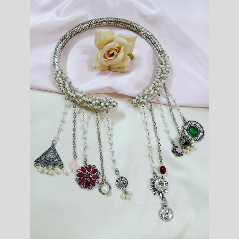 Manisha Jewellery Boho statement with dangling motifs Necklace