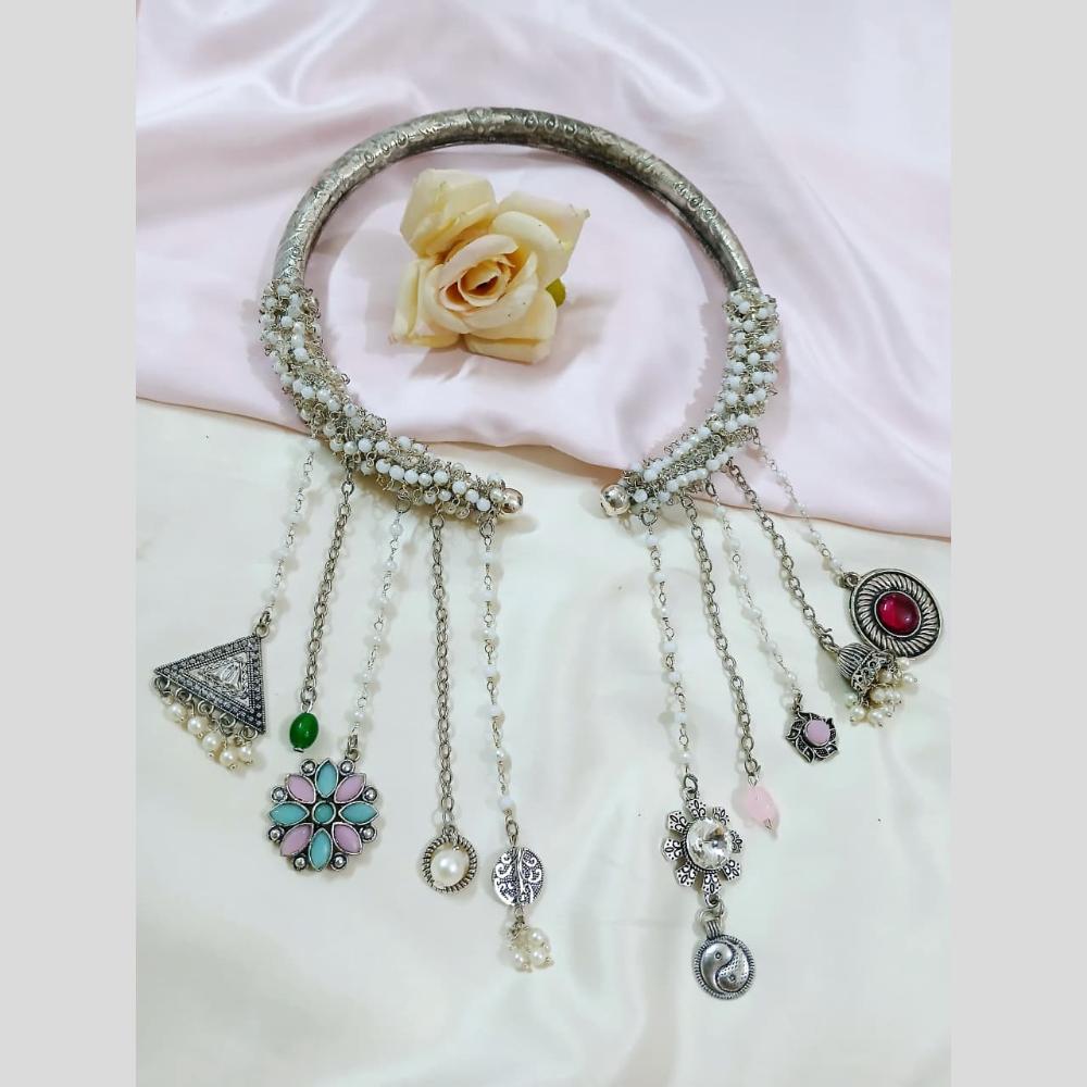 Manisha Jewellery Boho statement with dangling motifs Necklace