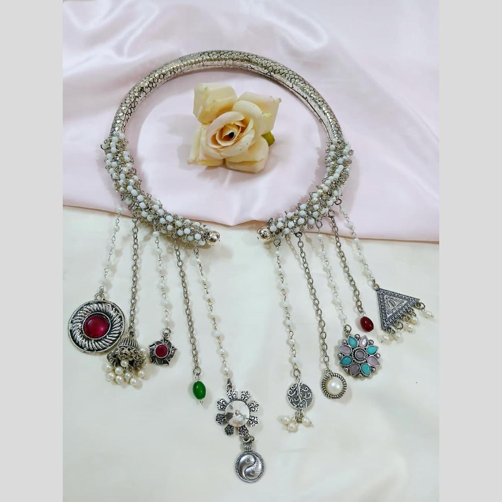 Manisha Jewellery Boho statement with dangling motifs Necklace