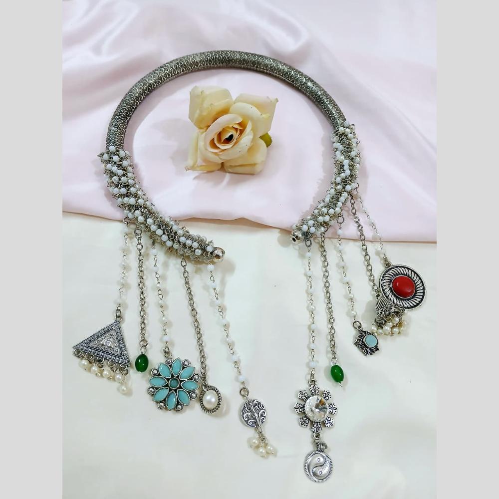 Manisha Jewellery Boho statement with dangling motifs Necklace