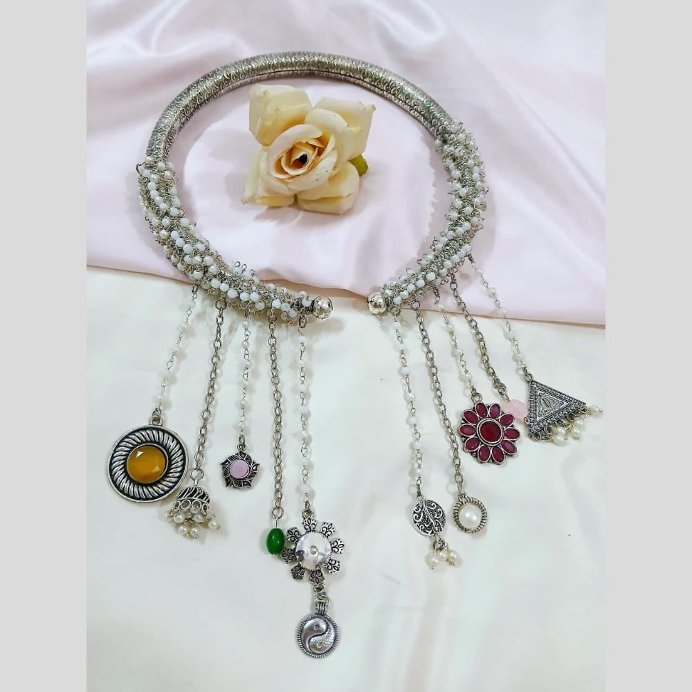 Manisha Jewellery Boho statement with dangling motifs Necklace