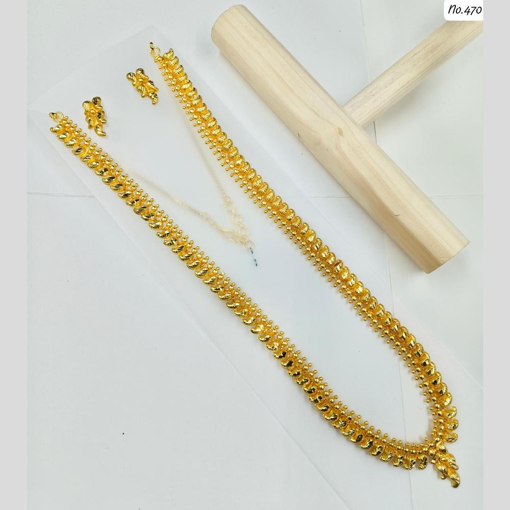 Manisha Jewellery Gold Plated Long Necklace Set
