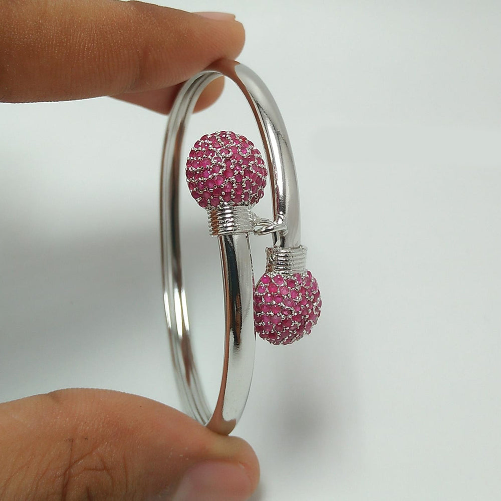 Manisha Jewellery Silver Finish Sparkling Austrian Stone Bracelet