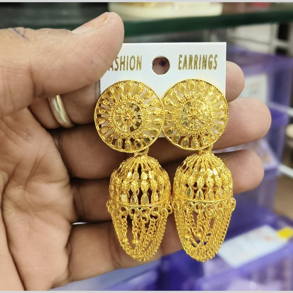 Manisha Jewellery Gold Plated Jhumki Earrings