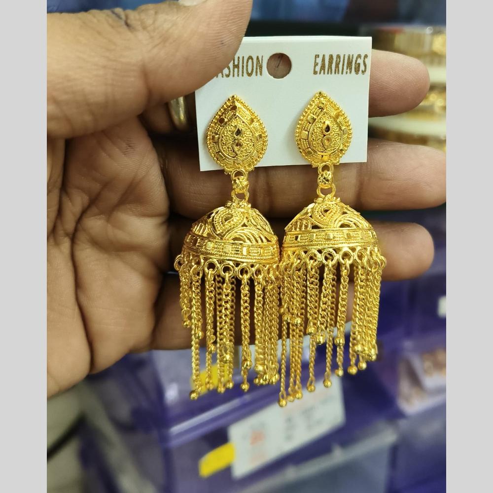 Manisha Jewellery Gold Plated Jhumki Earrings