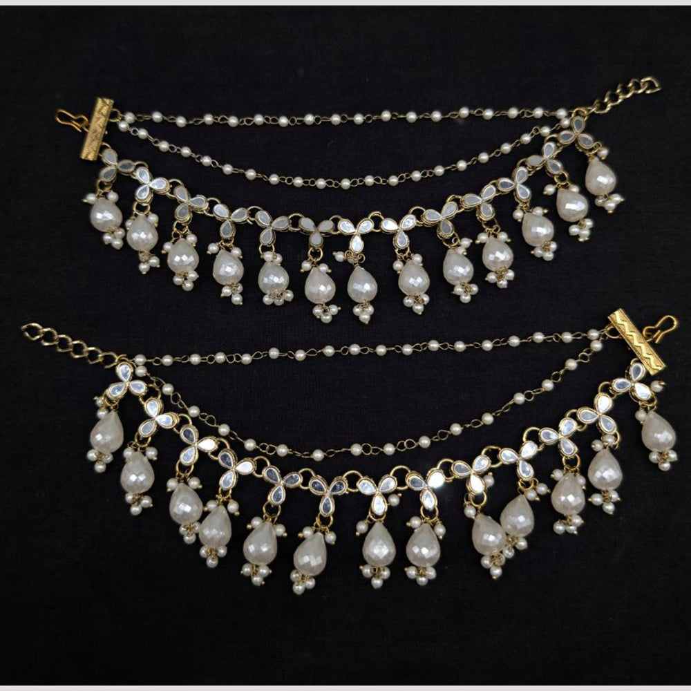 Manisha Jewellery Gold Plated Pearl Kaan Chain