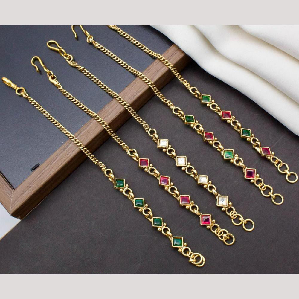 Manisha Jewellery Gold Plated Pota Stone Adjustable Bracelet (One Piece Only)