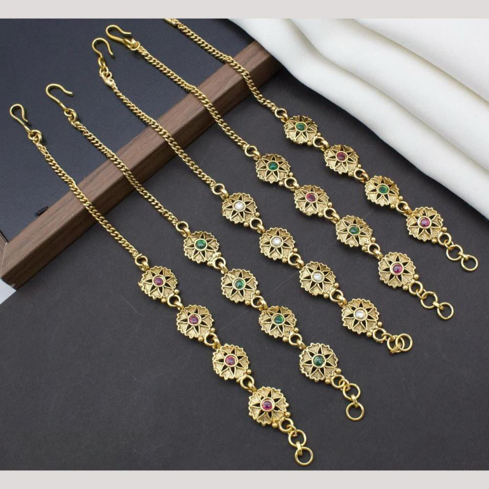 Manisha Jewellery Gold Plated Pota Stone Adjustable Bracelet (One Piece Only)