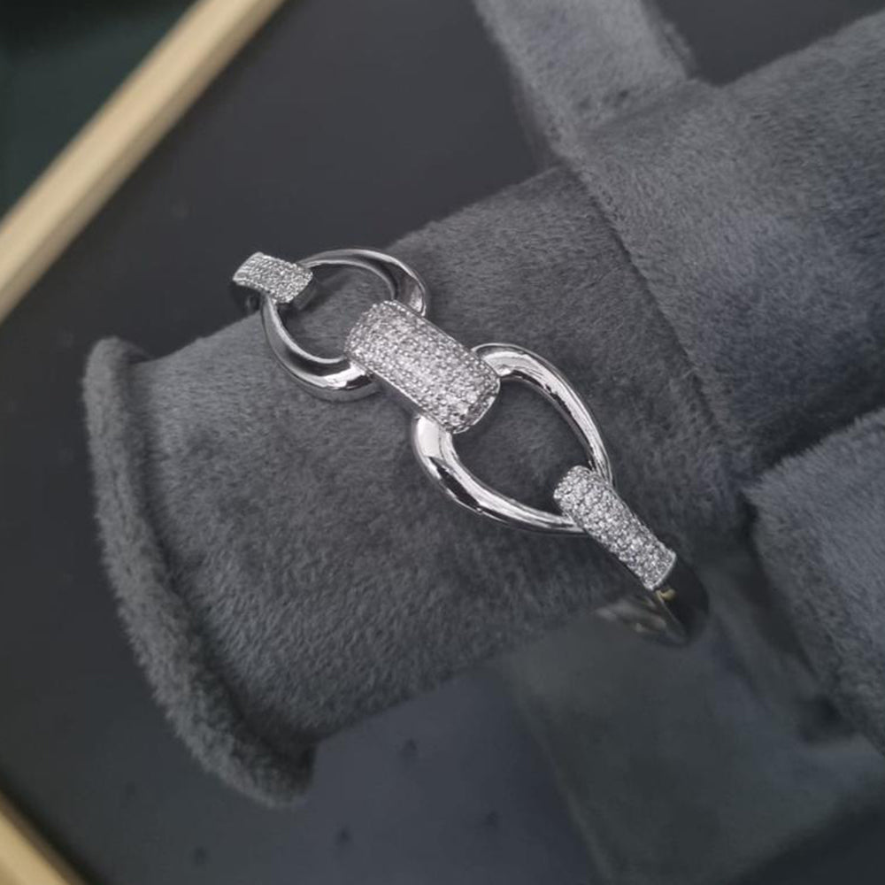 Manisha Jewellery Silver Plated Austrian Stone Bracelet