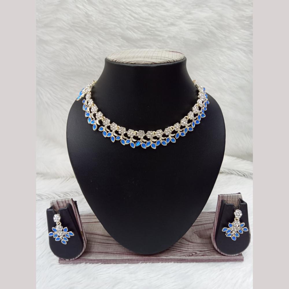 Manisha Jewellery Gold Plated Austrian Stone Necklace Set