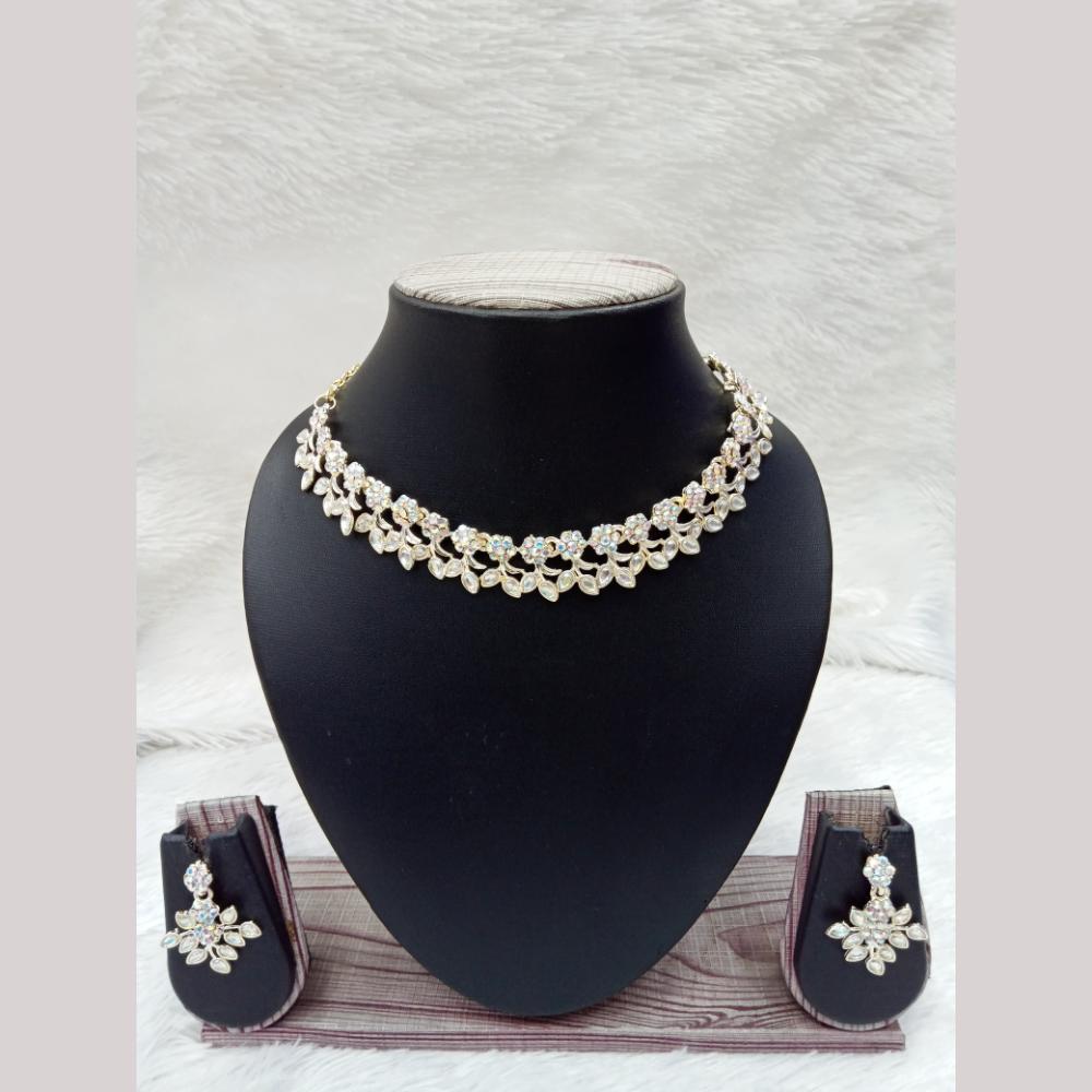 Manisha Jewellery Gold Plated Austrian Stone Necklace Set